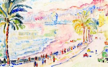 Nice, the Promanade des Anglais Artwork by Paul Signac