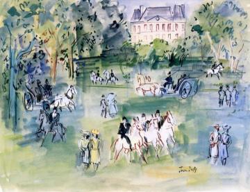 Sunday In The Bois De Boulogne Artwork by Jean Dufy