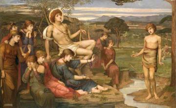 Apollo and Marsyas Artwork by John Melhuish Strudwick
