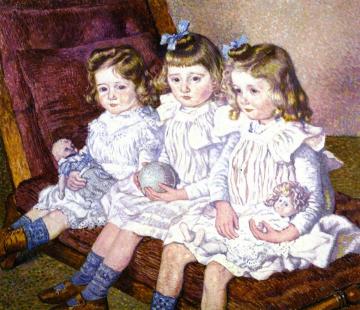 Three Daughters of Thomas Braun Artwork by Theo van Rysselberghe