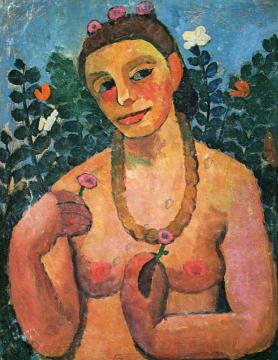 Self-Portrait Artwork by Paula Modersohn-Becker