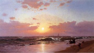 Sunrise, Barnegat Beach, New Jersey Artwork by Francis Augustus Silva