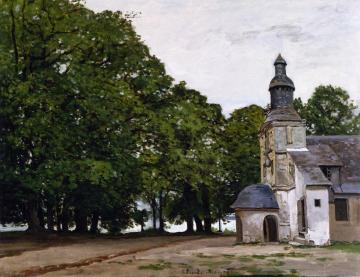 The Chapel of Notre-Dame-de-Grace, Honfleur Artwork by Claude Oscar Monet