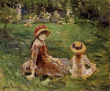 In the Garden at Maurecourt Artwork by Berthe Morisot