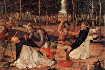 The Murder of St Peter the Martyr Artwork by Giovanni Bellini