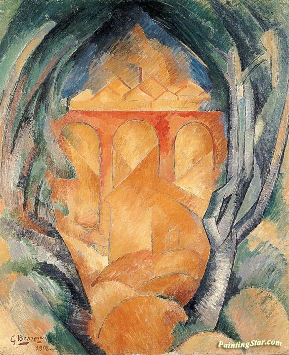 The Viaduct At L'estaque Artwork by Georges Braque