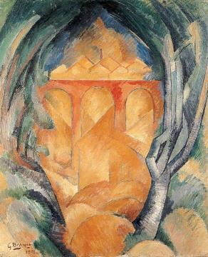 The Viaduct At L'estaque Artwork by Georges Braque