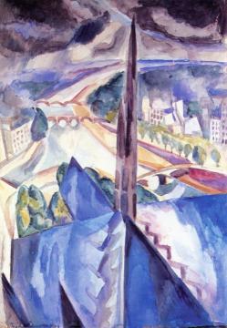 The Spire of Notre Dame Artwork by Robert Delaunay