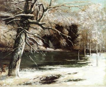 Hunter by the Water Artwork by Gustave Courbet