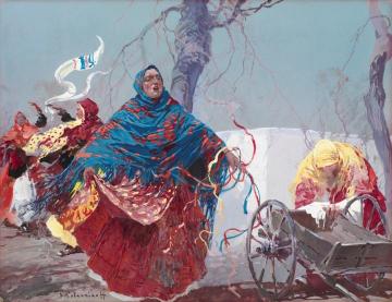 Russian Scene Artwork by Stepan Kolesnikov