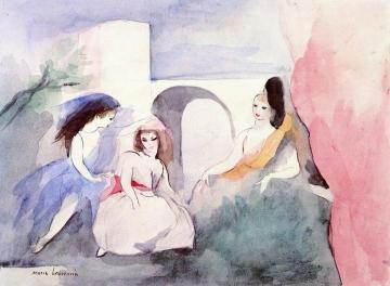 Three Girls Artwork by Marie Laurencin