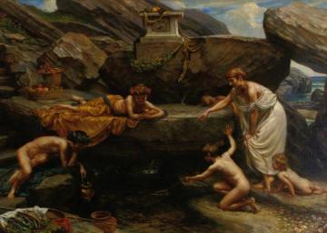 The Wonders Of The Deep Artwork by Sir Edward John Poynter