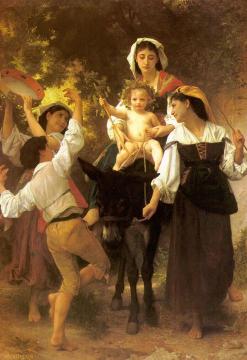 Return From The Harvest Artwork by William Adolphe Bouguereau