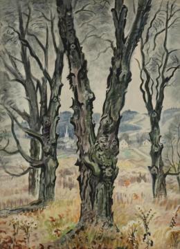 View Through Trees Artwork by Charles Burchfield