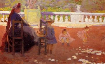 At Luxembourg Artwork by Henri Edmond Cross