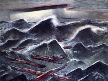 Logs Drifting Artwork by Bror Julius Olsson Nordfeldt