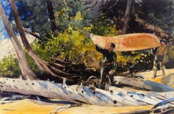 End of the Portage Artwork by Winslow Homer