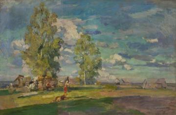 A Summer Day ,Ochotino Artwork by Constantin Alexeevich Korovin