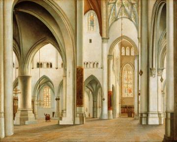 The Interior of St. Bavo, Haarlem Artwork by Peter Saenredam