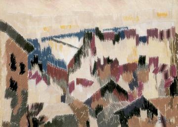 Geneva at Night Artwork by Alice Bailly