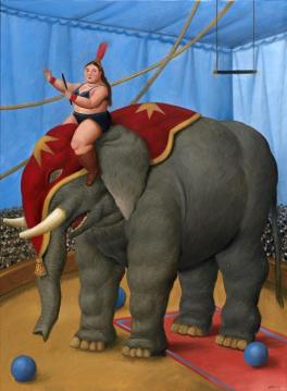 Circus Elephant Artwork by Fernando Botero