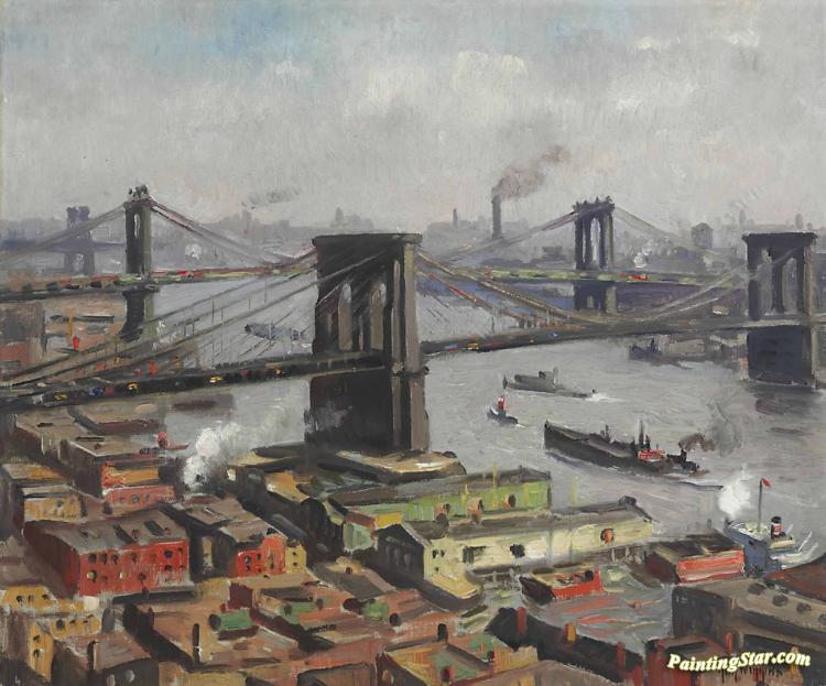 Morning On The East River Artwork by Guy Wiggins