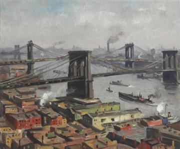 Morning On The East River Artwork by Guy Wiggins