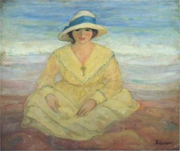 On the beach Artwork by Henri Lebasque