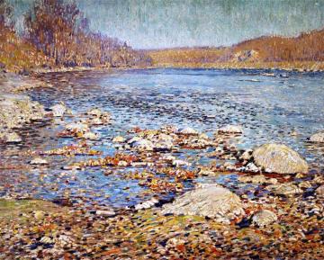 Autumn on the Delaware Artwork by Charles Rosen