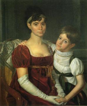 Alida Livingston Armstrong and Daughter Artwork by Rembrandt Peale