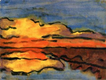 Coastal Landscape Artwork by Emil Nolde