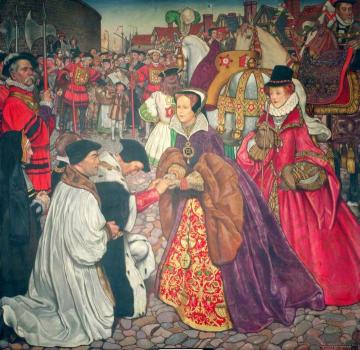 The Entrance Of Mary I With Princess Elizabeth Into London, 1553 Artwork by John Byam Liston Shaw