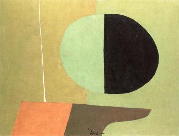 Flagpole, Apple Tree and Garden Artwork by Arthur Dove