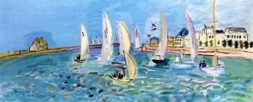 The Return Of The Regatta Artwork by Raoul Dufy