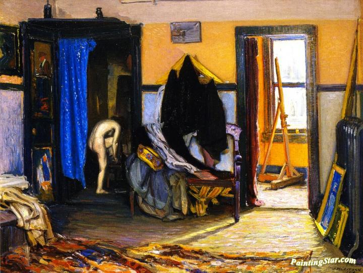 Studio Interior Artwork by Joseph Kleitsch