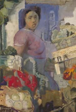 Fruit Seller Artwork by Alexander Evgenievich Yakovlev