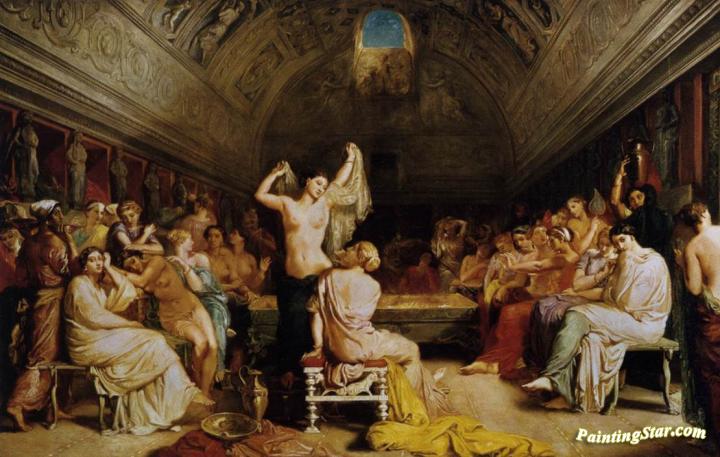The Tepidarium Artwork by Theodore Chasseriau