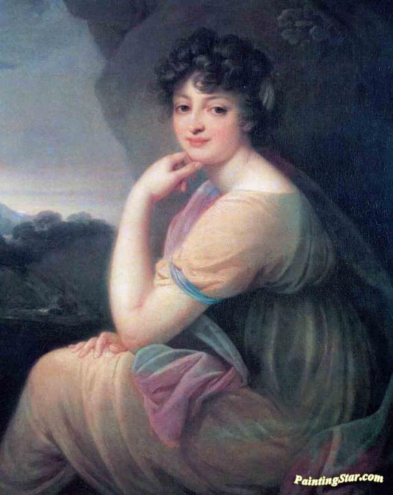 Portrait of Ekaterina Bakunina Artwork by Josef Grassi