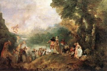 Pilgrimage To Cythera Artwork by Jean-Antoine Watteau