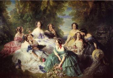 Empress Eugenie Surrounded By Her Ladies In Waiting Artwork by Franz Xavier Winterhalter