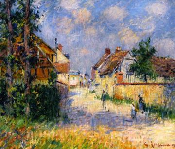 Street in Saint-Cyr-du-Vaudreuil Artwork by Gustave Loiseau