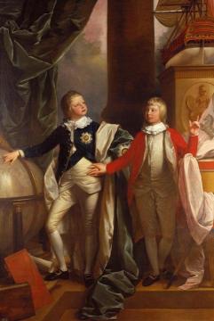 William Iv, When Prince William, And Edward, Duke Of Kent, When Prince Edward Artwork by Benjamin West