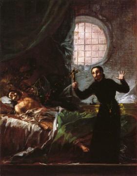 St Francis Borgia At The Deathbed Of An Impenitent Artwork by Francisco Jose de Goya y Lucientes