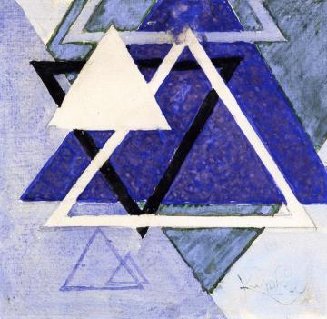 Composition Of Triangles Artwork by Frantisek Kupka
