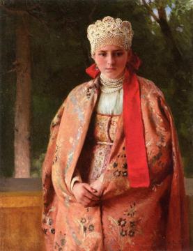 Boyarina Artwork by Klavdi Vasilievich Lebedev