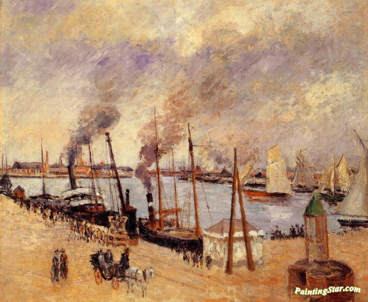 The Port of Le Havre Artwork by Camille Pissarro