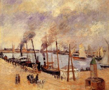 The Port of Le Havre Artwork by Camille Pissarro