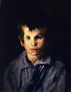 Cross-Eyed Boy Artwork by George Wesley Bellows