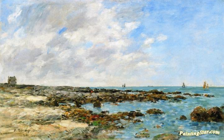 Le Croisic, by the Sea Artwork by Eugène-Louis Boudin