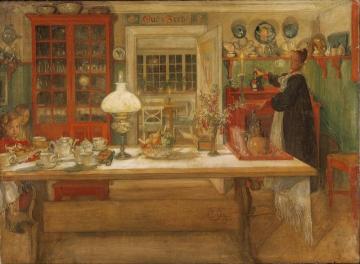 Getting Ready For A Game Artwork by Carl Larsson